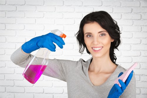 Waste disposal and safety compliance during cleaning