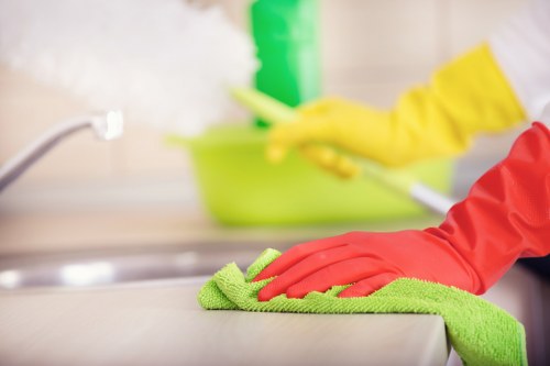 Risk assessment and safe working measures in a cleaned indoor space